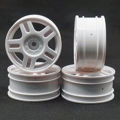 Tamiya Split 5-Spoke 26mm Width +2 Offset Wheels 4 pcs White For 1/10 Touring RC #54674