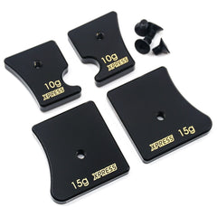 XP-10186 Brass Chassis Balancing Weights 15g 10g 4pcs for Execute Series