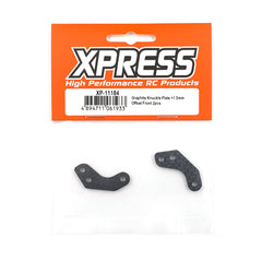 XP-11184 Graphite Knuckle Plate +1.5mm Offset Front 2pcs