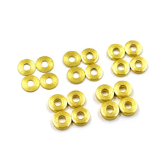 YA-0736GD Brass M3 X 8mm Flat Washer 0.5 / 1 / 1.5 / 2 / 2.5 mm 4pcs each
