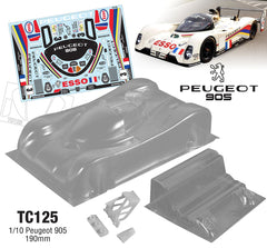 TC125 1/10 Peugeot 905, 190mm