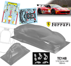 TC148 1/10 Ferrari 458 (190mm)