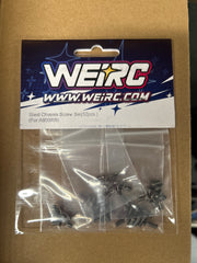 WEiRC 1.2mm Spring Steel Chassis Screw Set Awesomatix A800R\RR