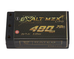 Team Exalt Kyosho Mini-Z X-Rated 2S 70C Shorty LiPo Battery (7.4V/480mAh) w/2mm Connectors