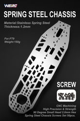 WEiRC 1.2mm Spring Steel Chassis Schumacher FT9