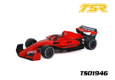 TS01946 1/10 New F1 Body Shell W/Helmet, Halo and Mirrors.