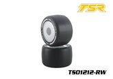 TS01212 1/10 F1 Rear Rubber Pre-Mounted Tires Set