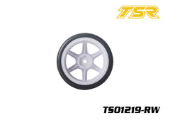 TS01219, 1:10 Pre-Mounted Touring Car Rubber Asphalt Slick Tires