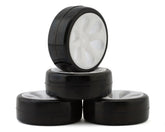 Jaco Pre-Mounted Touring Car Carpet Tires (4) (Green) JAC2402