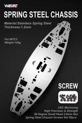 WEiRC 1.2mm Spring Steel Chassis Mugen MTC3