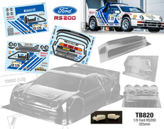 TB820 1/8 GT Ford RS200 (325mm) fits Traxxas Rally