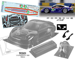TC321 1/10 Porsche 911 RSR (Retro Rothmans Livery)