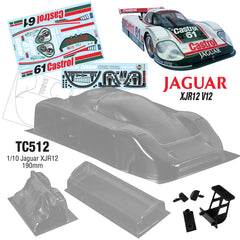TC512 1/10 Jaguar XJR12 (190mm) Castrol Decal #61