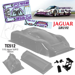 TC512 1/10 Jaguar XJR12 (190mm) #3 Silk Cut