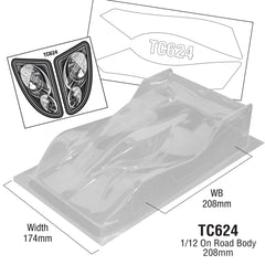 TC624 1/12 On Road Body