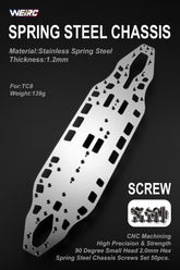 WEiRC 1.2mm Steel chassis Associated TC8