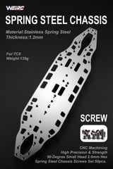 WEiRC 1.2mm Steel chassis Associated TC8