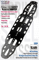 WEiRC DLC Spring Steel Chassis Xray X4 '26