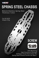 WEiRC 1.2mm Spring Steel Chassis Xray X4 '24/25