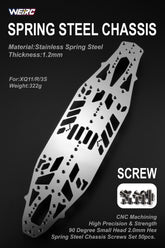 WEiRC 1.2mm Spring Steel Chassis Xpress XQ11/XQ11R/XQ3S