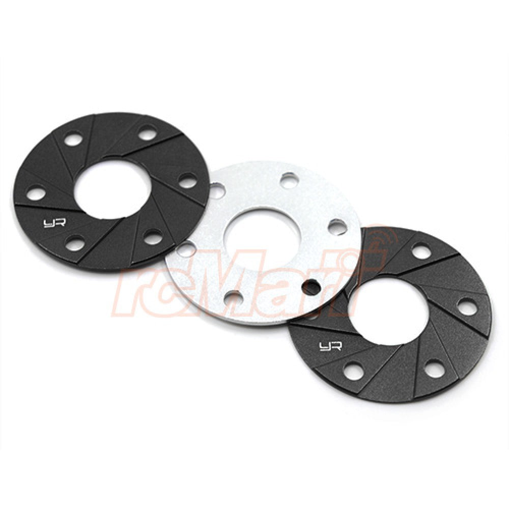 YA-0463BK Aluminum 540 Motor Spacer Heatsink 1mm x 3pcs Black