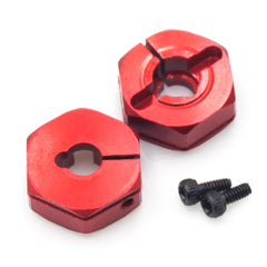 XP-10129 Aluminum Wheel Hex 12x5mm Red 2Pcs