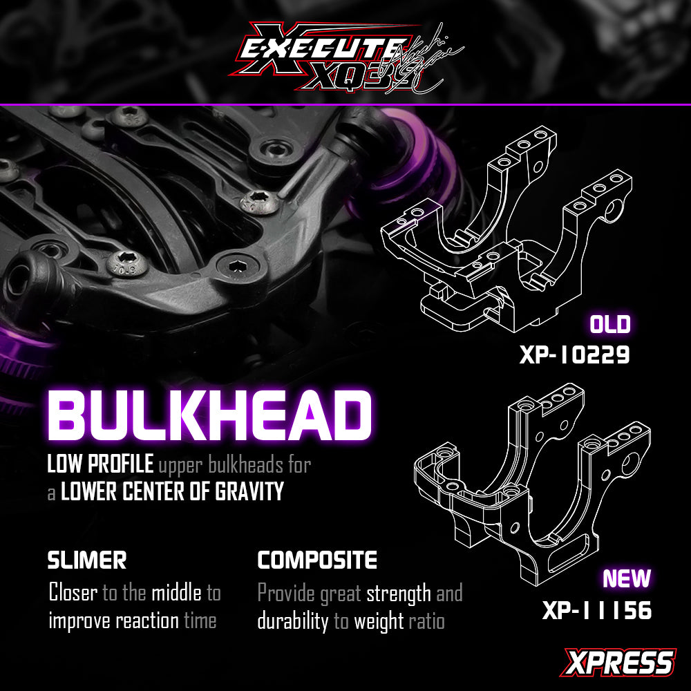 XP-90051 Execute XQ3S 1/10 Sport Touring Car Kit Purple Hara Limited Edition