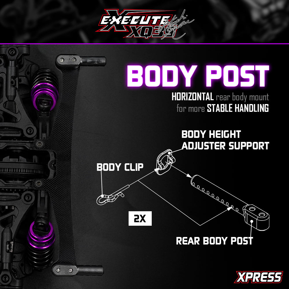 XP-90051 Execute XQ3S 1/10 Sport Touring Car Kit Purple Hara Limited Edition