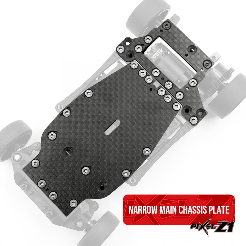 XP-90055 Pixel Z1 1/28 Competition Micro Racing Car Kit Core 3500 Bundle (include ESC, Servo, 3500KV Motor)