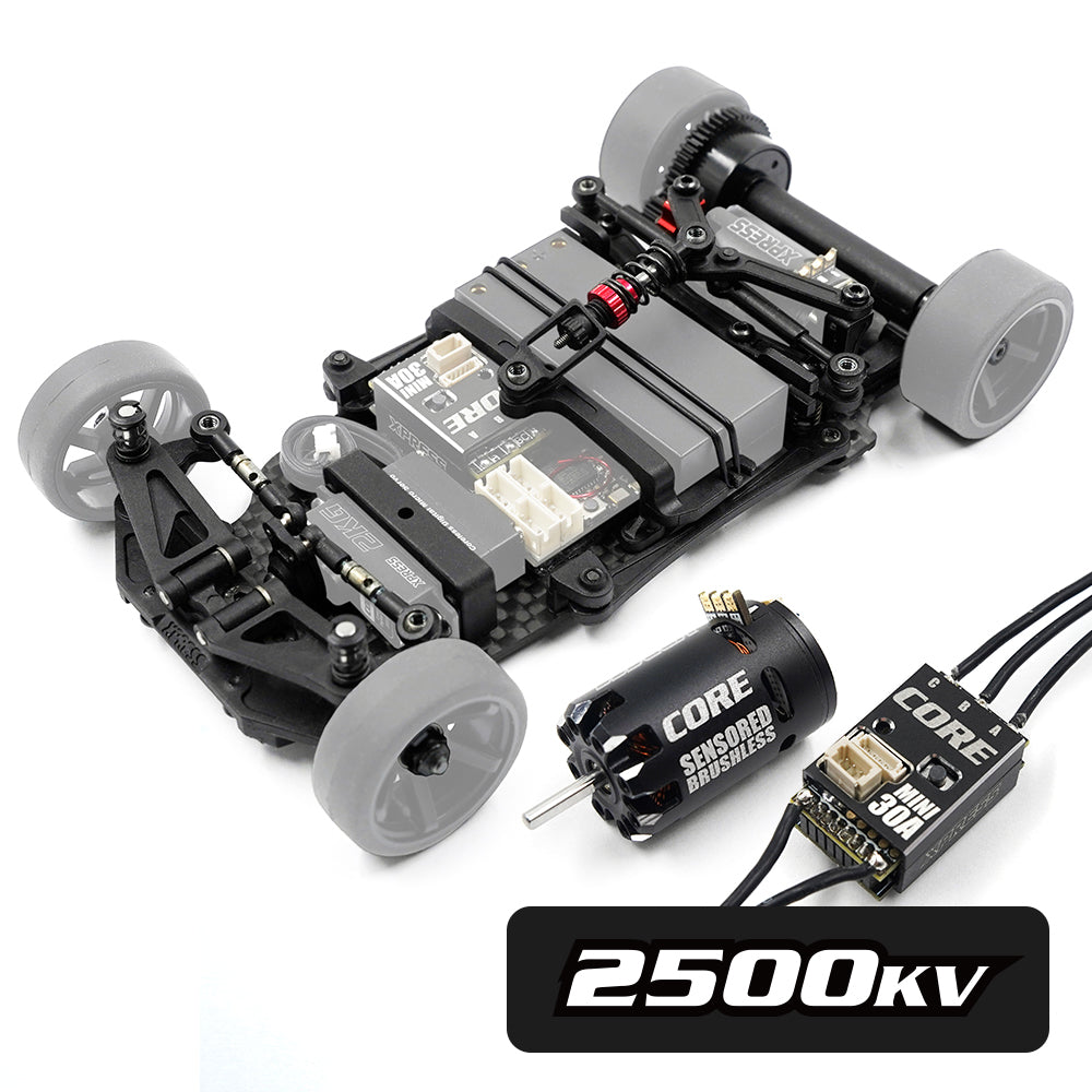 XP-90055 Pixel Z1 1/28 Competition Micro Racing Car Kit Core 3500 Bundle (include ESC, Servo, 3500KV Motor)