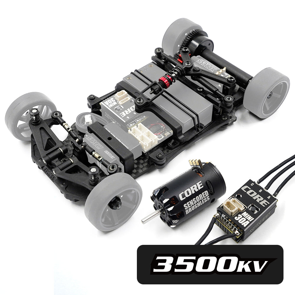 XP-90055 Pixel Z1 1/28 Competition Micro Racing Car Kit Core 3500 Bundle (include ESC, Servo, 3500KV Motor)