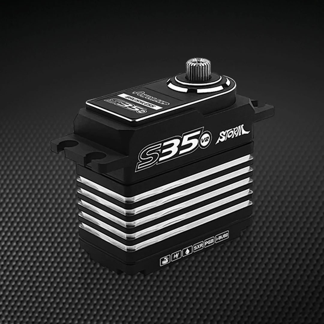 Power HD STORM S35 V2 Brushless 45kg 624.9 oz Digital Titanium & Steel Gear Servo