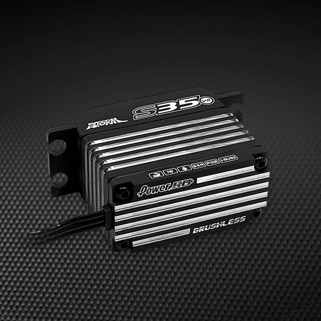 Power HD STORM S35 V2 Brushless 45kg 624.9 oz Digital Titanium & Steel Gear Servo