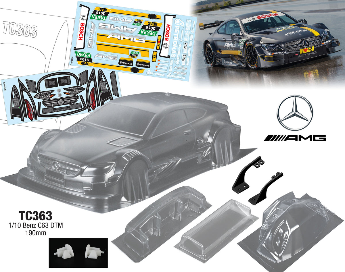 TC363 1/10 Benz C63 DTM, 190mm