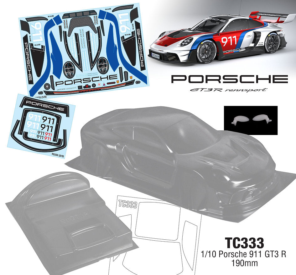 TC333 1/10 Porsche 911 GT3 R (190mm)