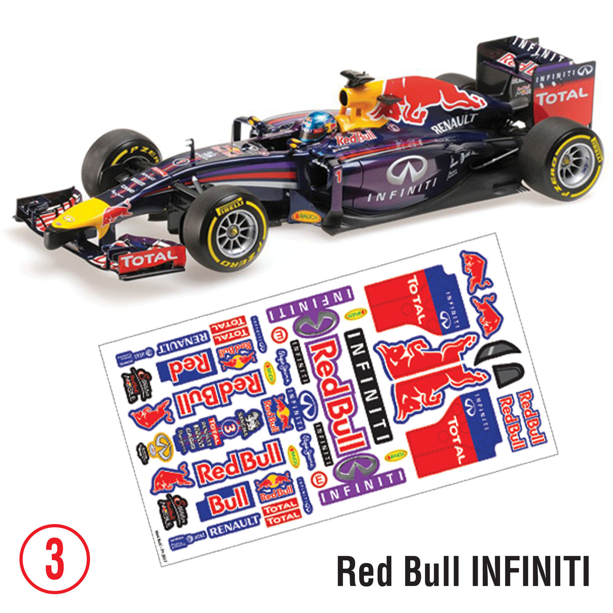 Infinity Racing Stickers F1 Sticker Red Bull INFINITY – Interstate Hobby Sport