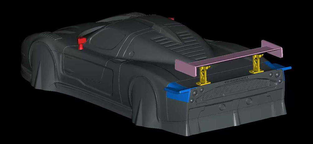 TC212 1/10 Maserati MC12 GT1, 190mm