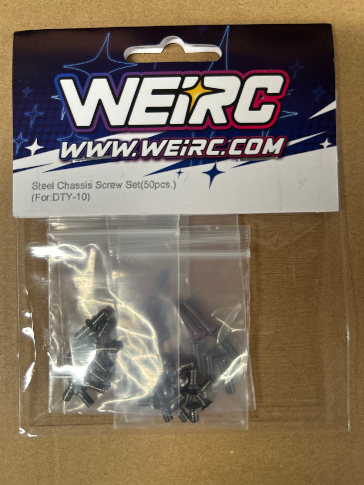 WeiRC 1.2mm Spring Steel Chassis Screw Set Destiny DTY-10