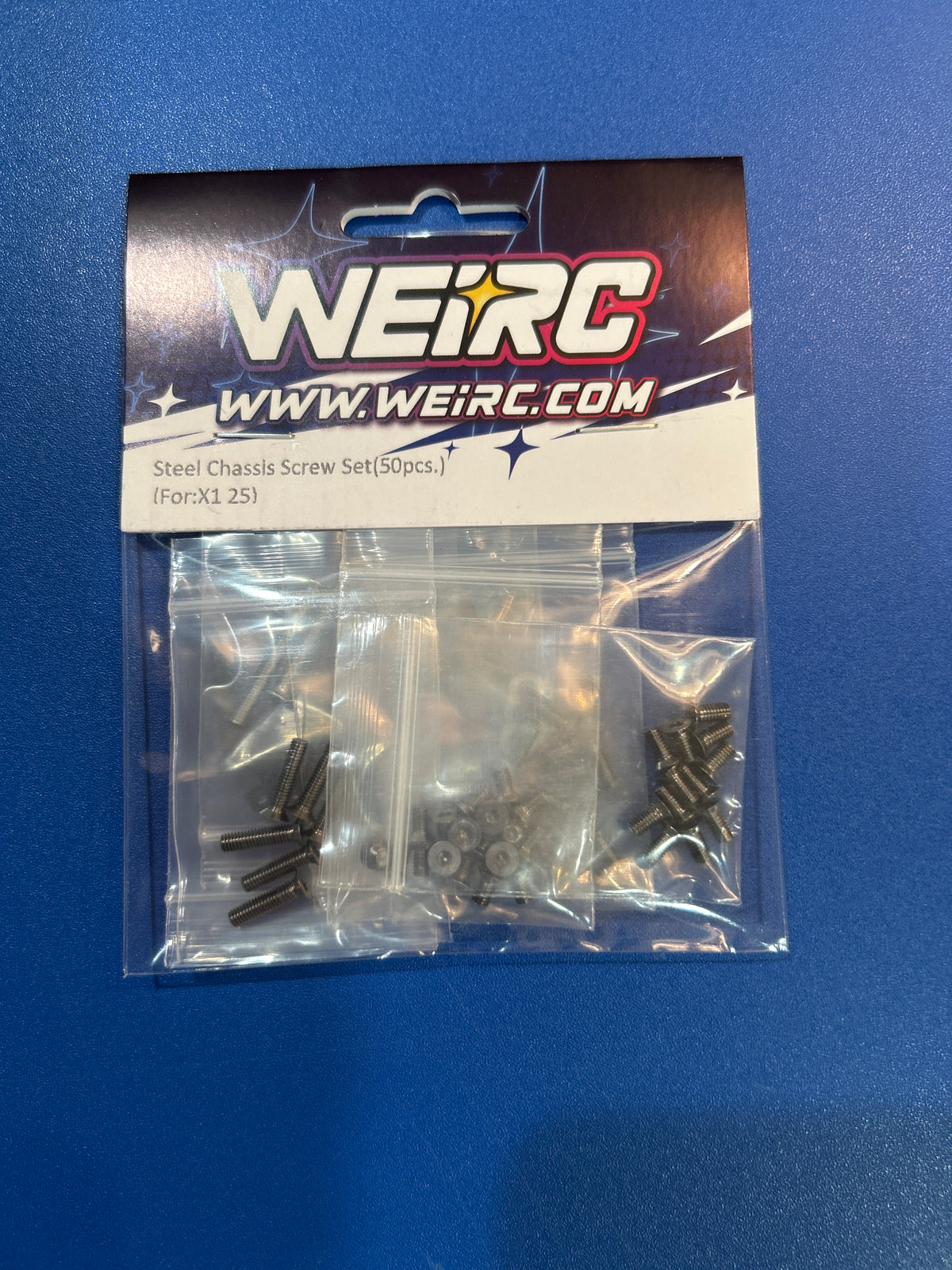WeiRC 1.2mm Spring Steel Chassis Screw Set Xray X1 '25