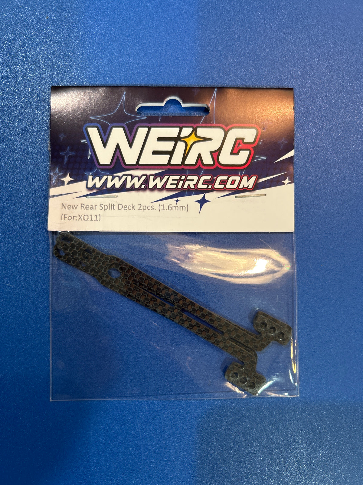 WEiRC New High Flex Rear Split Deck 1.6mm 2pcs Xpress XQ11/XQ11R/XQ11RR/XQ3S
