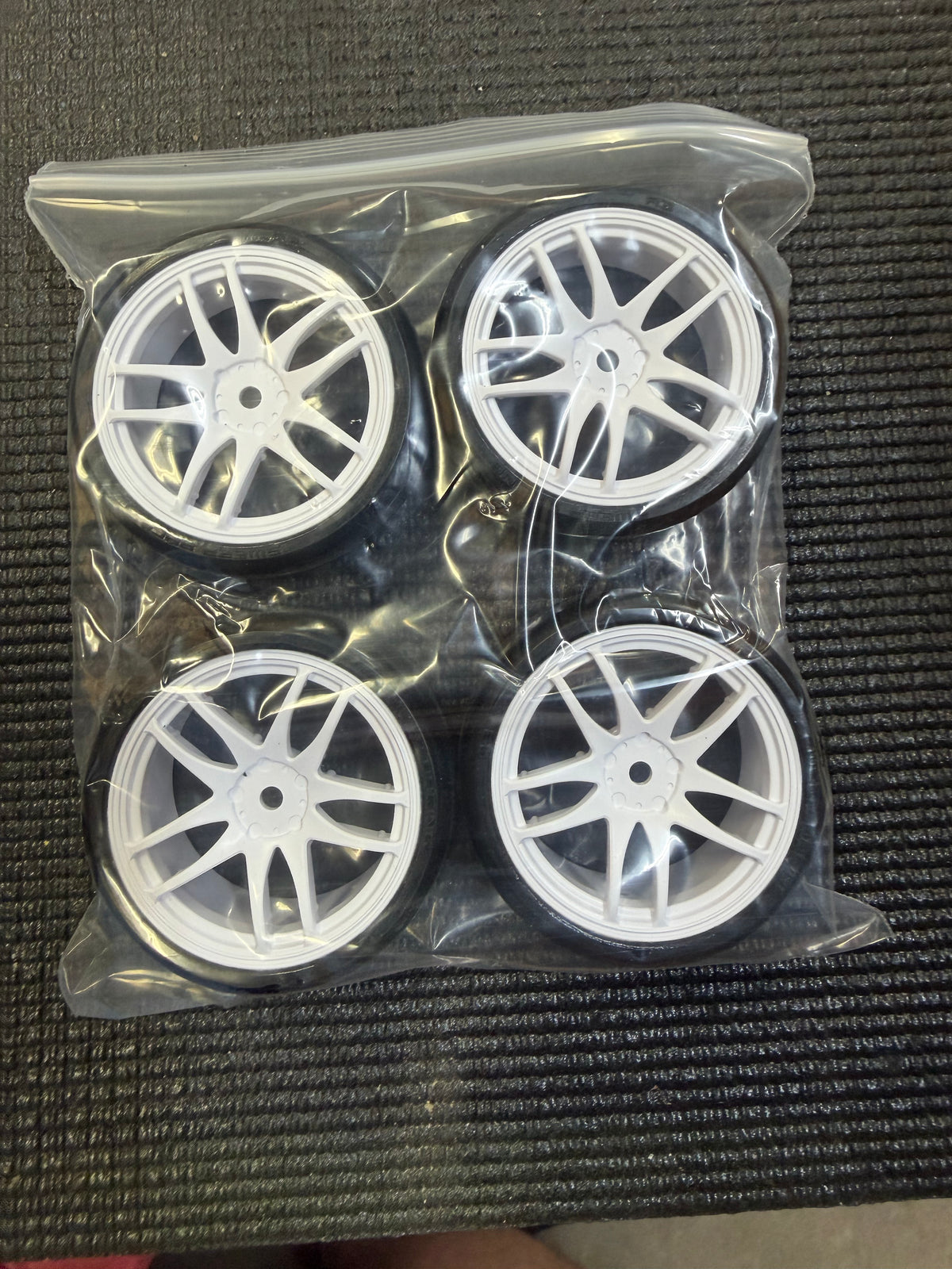 Sweep Racing D36 2024 Worlds spec pre-mount tire.  US SPEC on Work Wheel