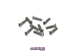 Sortafast Lowrider Titanium Screws - Low-Profile Button Head - 10pk (M3)