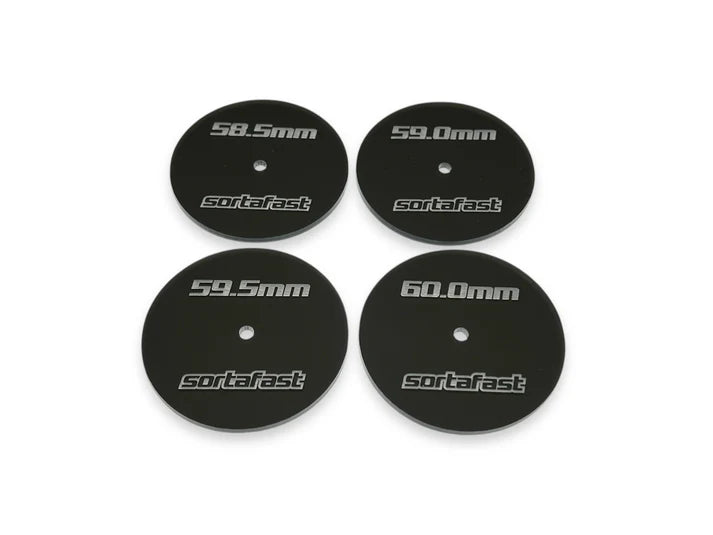 Sortafast Touring Car Glue Guides - Large Set (58.5 - 60.0)