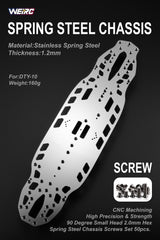 WEiRC 1.2mm Spring Steel Chassis Destiny DTY-10