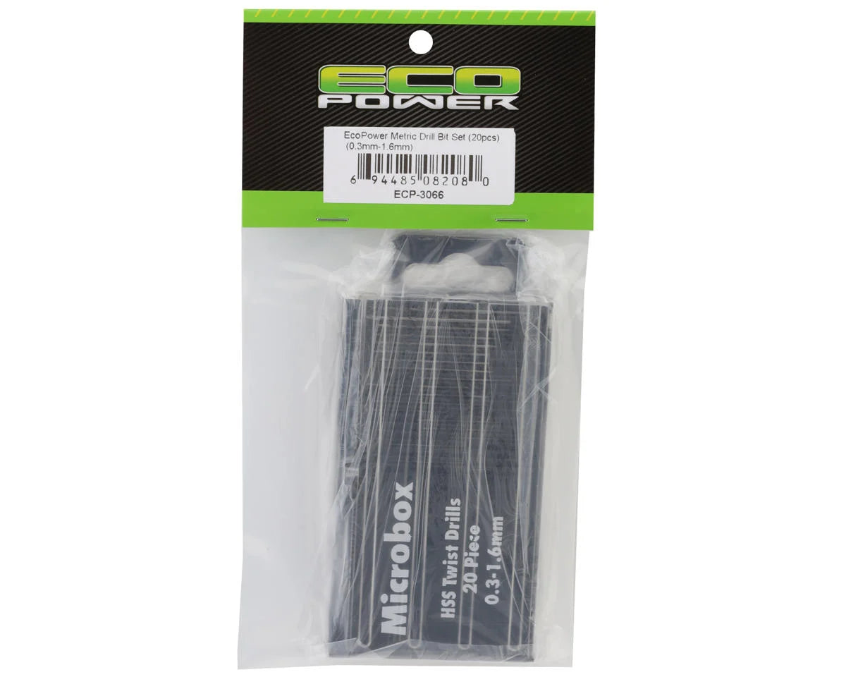 EcoPower Metric Drill Bit Set (20) (0.3mm-1.6mm) ECP-3066