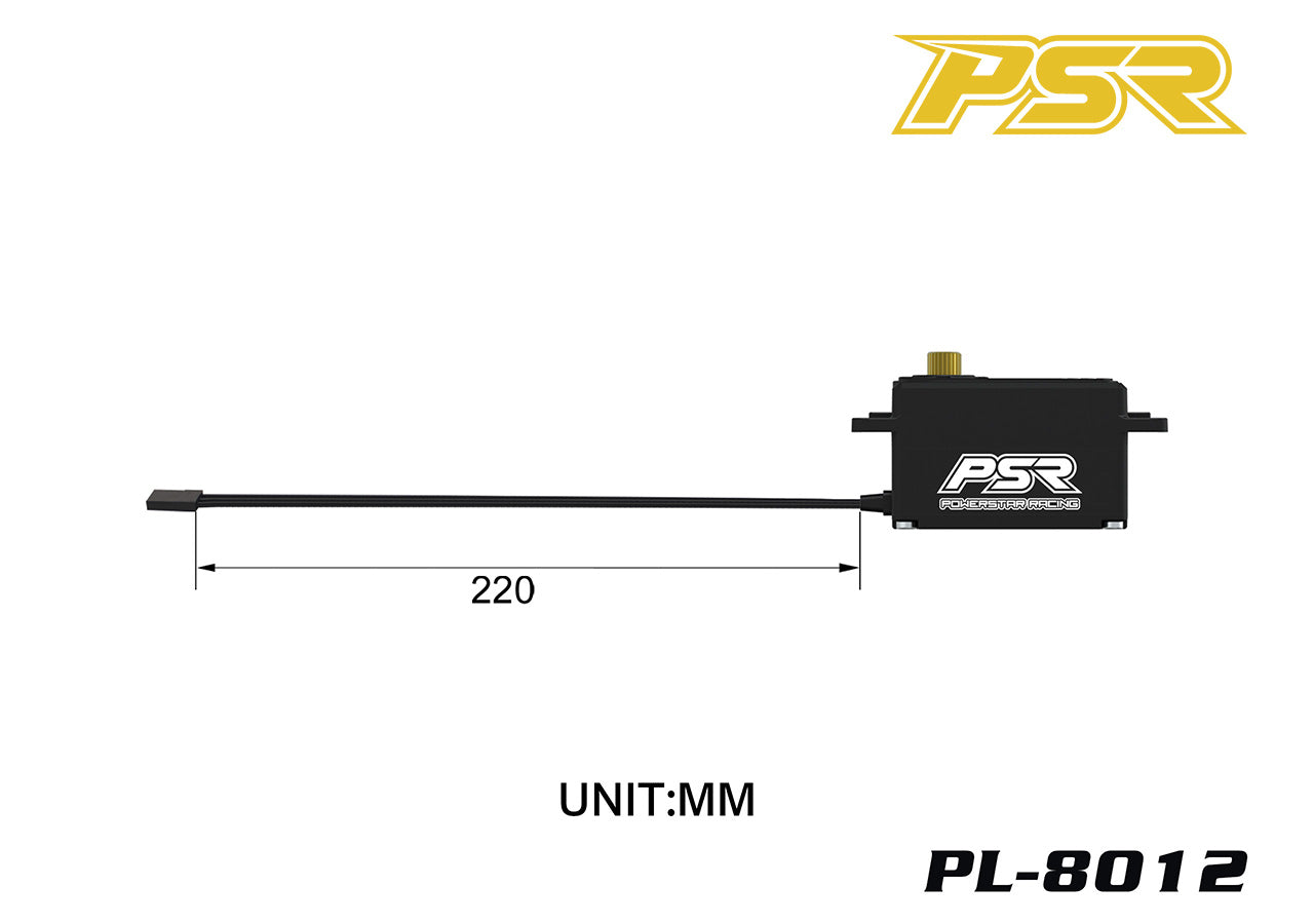PL-8012HV DC Motor HV Waterproof Low Profile Digital Servo