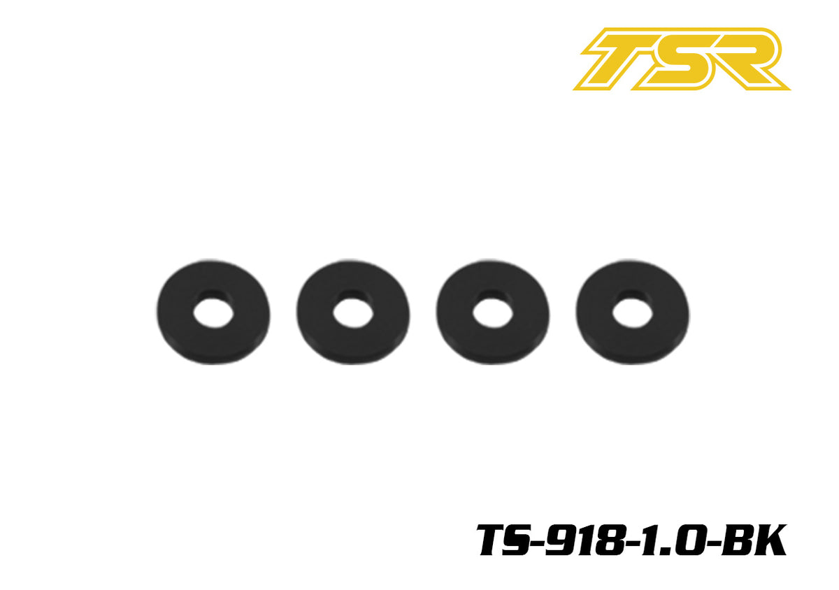 Team Saxo TS-918-1.0-BK Aluminum Washer(4X11X0.5mm)
