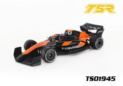 TS01945 1/10 New F1 Body Shell W/Helmet, Halo and Mirrors.