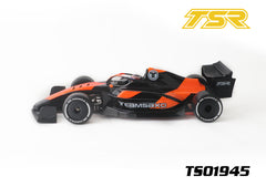 TS01945 1/10 New F1 Body Shell W/Helmet, Halo and Mirrors.