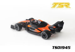 TS01945 1/10 New F1 Body Shell W/Helmet, Halo and Mirrors.